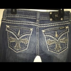 Miss Me Embellished Cross Jeans